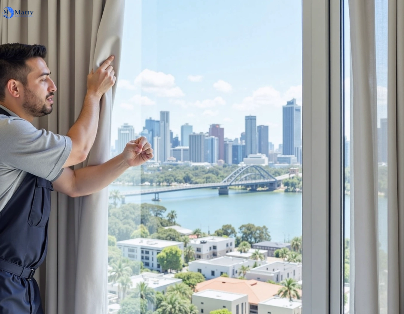 Professional curtain steam cleaning service corio-vic QLD by Matty Curtain Cleaning